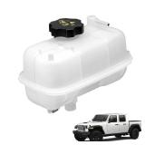 Engine Coolant Antifreeze Reservoir Tank with Cap Compatible with 2020-2025 Jeep Gladiator JT V6 3.6L 3.0L, 2018-2024 Jeep Wrangler JL, Radiator Reservoir Tank Replace OE 68283565AA, 68283565AB