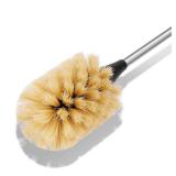 Purtribe Water Bottle Cleaning Brush with 2 Replaceable Heads, Compatible with Sport Bottles, Tumblers, Mugs, Wine Decanters, Glassware, Round, 1 Pack (13 in)