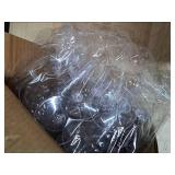 Qeirudu 12 oz Clear Plastic Margarita Glasses, 24 Pack Unbreakable Cocktail Cups Shatterproof Party Cups for Wine, Martini, Champagne