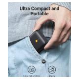 VOLTME Portable Charger, Slim 10000mAh 5V/3A Power Bank, USB C in&Out High-Speed Charging Battery Pack, Travel Essentials Compatible with iPhone 17/16Series,Samsung S25/S24, Google iPad etc(Black)