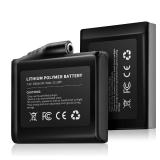 Royalrose Rechargeable 7.4V 2500mAh/3000mAh Li-ion Batteries for Heated Gloves (2pcs Included) (3000MAH)