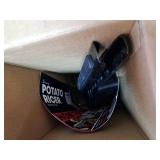 PriorityChef Large 15oz Potato Ricer With 3 Discs, Heavy Duty Stainless Steel Potato Ricer for Mashed Potatoes, Potato Masher, Press and Ricer Kitchen Tool, All Black