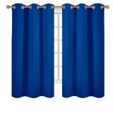 Diraysid Royal Blue Grommet Blackout Curtains for Bedroom Thermal Insulated Room Darkening Curtains Drapes, 42 x 63 inch, 2 Panels