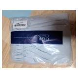 Wrap Around Dust Ruffle Bed Skirt - Ice Blue - for Queen Size Beds w/ 12 Inch Drop - Easy Fit Elastic Strap - Adjustable Pleated Bedskirt w/Brushed Fabric - Wrinkle Free - Women, Men, Kids & Teens