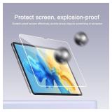 Ailun Screen Protector for iPad Pro 11 inch 2025/2024 [6th/5th Generation, M5/M4] 2 Pack + 2 Pack Camera Lens Protector,Tempered Glass 0.33mm,Face ID & Apple Pencil & Case Compatible [4 Pack]