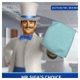 MR.SIGA Ultra Fine Microfiber Cloths for Glass, Pack of 6, 35 x 40 cm 13.7\" x 15.7\"