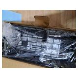 Cisily Sponge Holder for Kitchen Sink, Sink Caddy Organizer with High Brush Holder, Kitchen Countertop Organizers and Storage Essentials, Rustproof 304 Stainless Steel (Black, 9.25â³)