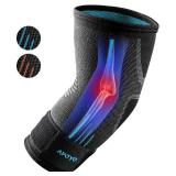 APOYO Elbow Brace for Tendonitis and Tennis Elbow, Compression Sleeve for Arthritis, Workouts, Reduce Joint Pain During Fitness Activity (Large)