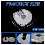 Copkim 10-Pack DVD/CD Case - Clear 5mm Disc Storage Shells for PSP 1000, 2000, 3000