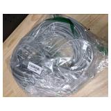 jenico Dog Tie Out Cable, 10/15/20/30/40/50/70/100/150FT Runner Cable with Swivel Hook and Shock Spring, Dog Leash Run Tether for Yard Outdoor and Camping,for Small to Medium Pets Up to 500 LBS