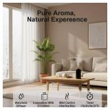 Waterless Essential Oil Diffuser with 20ml Capacity, Cordless Diffusers with 3 Mist Levels & Timers for Home Car Office