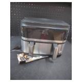 bella PRO - 4-qt. TriZone Touchscreen Air Fryer with Dual Flex Basket - Stainless Steel