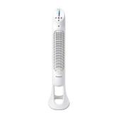 Honeywell 40  White Quiet Set Oscillating Tower Fan  30ft Air Circulation Power  5 Speed  Auto Off Timer  HYF260W powers on heavily used