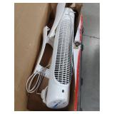 Honeywell 40  White Quiet Set Oscillating Tower Fan  30ft Air Circulation Power  5 Speed  Auto Off Timer  HYF260W powers on heavily used