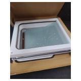 Pet Flap Door 2 Ways Locking Dog Wall Entry Pet Door with Transparent Flap for Dogs (Medium)