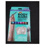 BodyMark Temporary Tattoo Markers, 8-Count Color Collection, Skin-Safe & Cosmetic Quality, Cruelty-Free, Long-Lasting, Flexible Brush Tip, Stencils Included