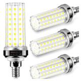 FanNicoo E12 LED Bulbs,20W LED Corn Light Bulb 150W Equivalent 2500 Lumen 6500K Cool Daylight White Non-dimmable LED Candelabra Bulbs Pack of 4