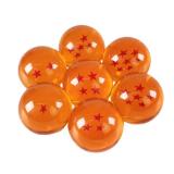 Collectible Large Crystal Acrylic Glass 7 Stars Balls, 7 Pcs with Gift Box, 76MM (3 in) in Diameter