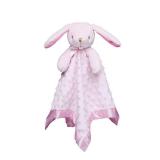 Pro Goleem Loveys for Babies Bunny Security Blanket Baby Girl Gifts Newborn Soft Pink Lovie for Infant and Toddler Snuggle Toy Stuffed Animal, Pink 16 inch