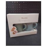 Moonkie Silicone Baby Sippy Cups | 3 Stages Training Cup Straw Cup for Infants Toddlers and Kid | 4 oz 2Pack