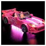 LED Light Compatible with Lego Speed Champions 2 Fast 2 Furious Honda S2000 77241, Light Kit for Lego 77241 Building Blocks Model(Not Include Blocks Set)