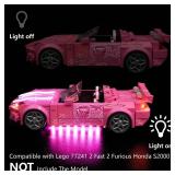 LED Light Compatible with Lego Speed Champions 2 Fast 2 Furious Honda S2000 77241, Light Kit for Lego 77241 Building Blocks Model(Not Include Blocks Set)