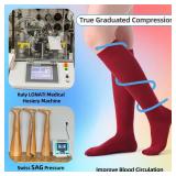 Soft Cotton Compression Socks for Women Men 20-30mmHg - Knee High Support for Circulation, Nurses, Pregnancy, Travel