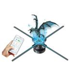 Missyou 3DHologramFan Display Projector,22â Christmas tree with Bluetooth, Versatile Picture Fan Spinner for Shops, Bars, Casinos - Holographic Fan Projector with Halloween Video