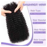 Afro Kinkys Bulk Human Hair For Braiding Soft 4c Afro Kinky-Curly Human Hair For Mini Twists,Dreadlocks Extensions,Repair Locs,Micro Locs Extension,Human Braiding Hair 18inch(1B,35g/pack)