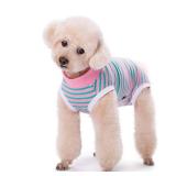 Miaododo 2 Packs Pet Dog Recovery Onesie Suit for Dogs Cats After Surgery,Dog Abdominal Wounds Bandages Cone E-Collar Alternative. (Grey, S)