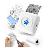 vretti Sticker Printer - TP2-Y Mini Portable Thermal Printer Inkless Sticker Maker Machine Bluetooth Label Maker Pocket Instant Print for Study Graphics, Anatomical Diagrams, Photos, Students