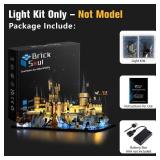 BrickSoul Light Up Kit for Lego 76419 Castle and Grounds Building Set | Upgrade Cable-Hiding Tech for Display | Lighting Accessories for Harry Potter Hogwarts Set | Not Included 76419 Model