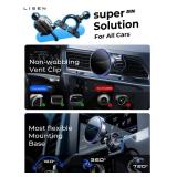 LISEN for 15W MagSafe Car Mount Charger,Magnetic Wireless Cars Charger,Magnetic Phone Holder for Cars,Phone Holders for Your Car Accessories for Women Men Jeep Ford F150 for iPhone 17-12,Samsung,Gifts