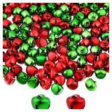 Zhanmai 300 Pieces Jingle Bells Bulk for Craft, DIY Christmas Bells for Decoration, Home Decoration(0.5 Inch,Red/Green)