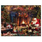 Buffalo Games - Country Life - Santa at Home - 1000 Piece Christmas Jigsaw Puzzle - Colorful Holiday Puzzles for Adults â Precision-Cut Pieces, Festive Artwork, Relaxing Winter Fun