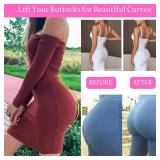 Reatowrol Butt Lifting Shorts for Women, Tummy Control Butt Lifting Shapewear, Lifter Shorts for Women, Shapewear Tummy Control, Black, L