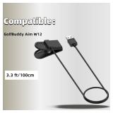 Charger for Golf Buddy Aim W12 Watch Dock USB A Charging Cradles Replacement Cables Compatible for GolfBuddy aim W12 Golf Smartwatch