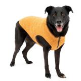 Kurgo Core Dog Sweater, Knit Dog Sweater With Fleece Lining, Cold Weather Pet Jacket, Zipper Opening for Harness, Adjustable Neck, Year-Round Sweater for Extra Large Dogs (Heather Orange, X-Large)