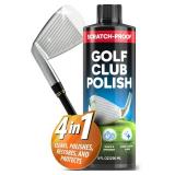 FORTIVO Golf Club Polish - Golf Club Head and Groove Cleaner, Rust Remover for Metal, Zinc, Aluminum, Steel, Easy to Use Club Cleaner, Instant Rust, Scuff and Stain Remover - 8oz