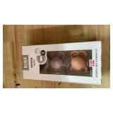 BIBS Pacifiers Colour Collection | Natural Rubber Baby Pacifier | Set of 2 BPA-Free Soothers | Made in Denmark | 0+ Months (Pack of 2) | Vanilla/Iron