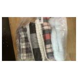 Buffalo Plaid Christmas Stockings Set 4, Large Traditional Red and Black Xmas Stockings, Unique Christmas Stocking for Mantel Fireplace Hanging Decor Holiday Christmas Decorations Indoor 20 inch