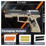 Toy Gun with Automatic Reloading Rebound Shell Ejecting and Soft Foam Blaster, Ideal for Shooting Games, Education Model Toys, Gift for Kids Boys Girls