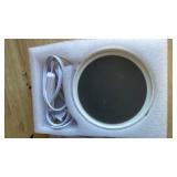 Candle Warmer Plate,with Timer Auto Shut Off Ceramic Electric Large Candle Wax Warmer for Jar Candles, Mug Warmer Heater for Coffee Beverage Milk Tea for Home Office(White)