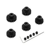 Metal Steel 3.175mm Shaft 32P Pinion Gear Set 15T 16T 17T 18T 19T Compatible with 1/10 Crawler Truck Traxxas Arrma HSP HPI AXIAL Tamiya LOSI RC Car Upgraded Parts