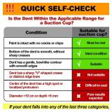 PHIXBEAR Powerful Metal Car Dent Suction Puller 2pcs, Aluminum dent Remover Tool for car,Paintless Dent Repair Durable Strong Suction Pad for Car Garage Door, Bumper, Glass Fridge