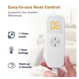 Christmas Gifts Heating Pad for Back, Neck, Shoulder Pain & Cramps Relief, Electric Heating Pad with 6 Heat Settings, Auto-Off, Moist Dry Heat Options, Gifts for Women, Men, Mom, Dad, Wife, Husband