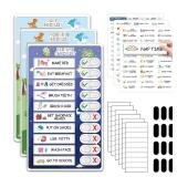 3 in 1 Bedtime/Morning/Daily Routine Chart for Kids, Magnetic Chore Chart for Kids with Cute Chore Stickers, Visual Schedule for Kids with Autism, Cute to Do List Checklist for Kids