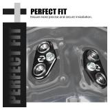 NICECNC Black Tappet Cuffs Tappet Guide Aluminum Tappet Stabilizer Cuffs Compatible with Harley CVO Road Glide FLTRXSE 2018-2021, Replacement for 15410085, See Fitments