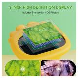 Kids Microscope - Ashfly 1000X Portable Microscope for Kids, Photo & Video Miniscope Pocket Microscope Gifts, 2