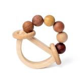 Baby Rattles 0-6 Months Wooden Toys for Babies 6-12 Months Montessori Wood Color Baby Rings for Newborn 0 3 6 12 Month Toddler Toys